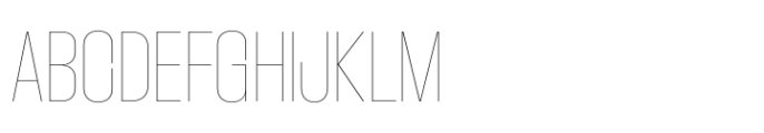 Macrosoma Grotesque Extra Condensed Hairline Font UPPERCASE