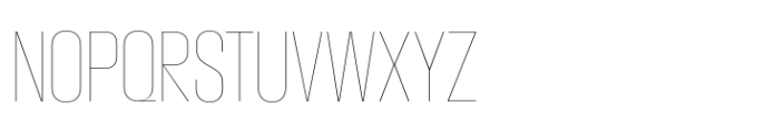 Macrosoma Grotesque Extra Condensed Hairline Font UPPERCASE