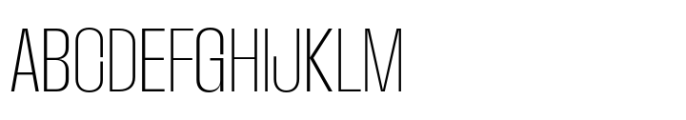 Macrosoma Grotesque Extra Condensed Thin Font UPPERCASE