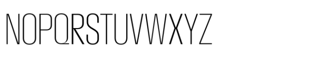 Macrosoma Grotesque Extra Condensed Thin Font UPPERCASE