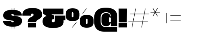 Macrosoma Grotesque Loose Extrabold Font OTHER CHARS
