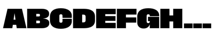 Macrosoma Grotesque Loose Extrabold Font UPPERCASE