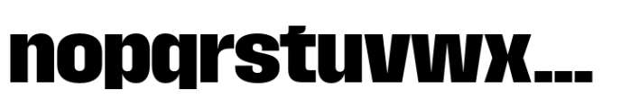 Macrosoma Grotesque Narrow Bold Font LOWERCASE