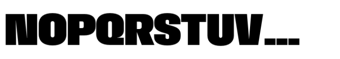 Macrosoma Grotesque Narrow Extrabold Font UPPERCASE