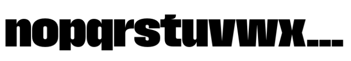 Macrosoma Grotesque Narrow Extrabold Font LOWERCASE
