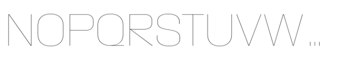 Macrosoma Grotesque Narrow Hairline Font UPPERCASE
