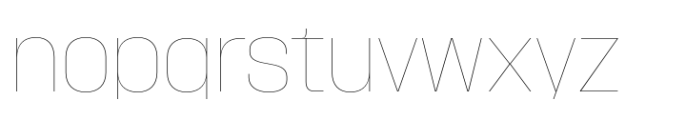 Macrosoma Grotesque Narrow Hairline Font LOWERCASE