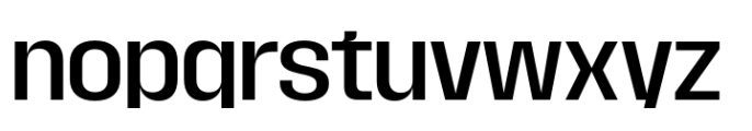 Macrosoma Grotesque Narrow Regular Font LOWERCASE