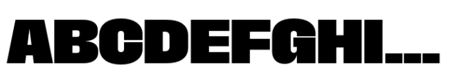 Macrosoma Grotesque Normal Extrabold Font UPPERCASE