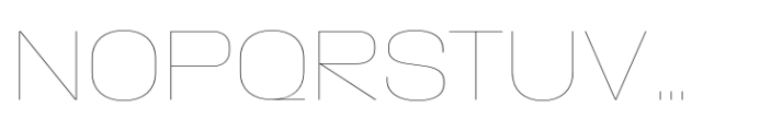 Macrosoma Grotesque Normal Hairline Font UPPERCASE