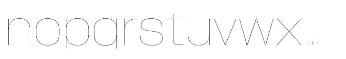 Macrosoma Grotesque Normal Hairline Font LOWERCASE