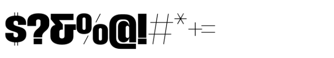 Macrosoma Grotesque Semi Condensed Bold Font OTHER CHARS