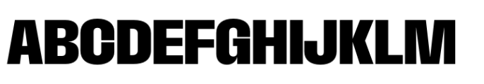 Macrosoma Grotesque Semi Condensed Bold Font UPPERCASE