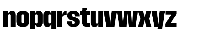 Macrosoma Grotesque Semi Condensed Bold Font LOWERCASE