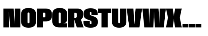 Macrosoma Grotesque Semi Condensed Extrabold Font UPPERCASE