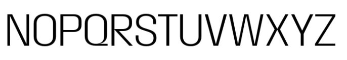 Macrosoma Grotesque Semi Condensed Extralight Font UPPERCASE