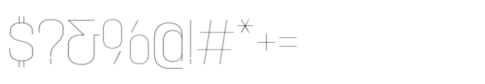 Macrosoma Grotesque Semi Condensed Hairline Font OTHER CHARS