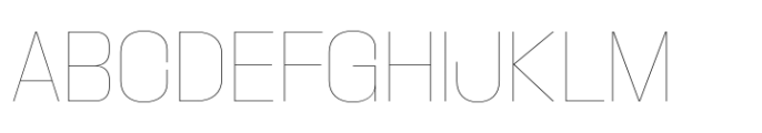 Macrosoma Grotesque Semi Condensed Hairline Font UPPERCASE