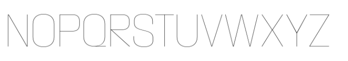 Macrosoma Grotesque Semi Condensed Hairline Font UPPERCASE
