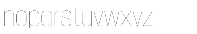 Macrosoma Grotesque Semi Condensed Hairline Font LOWERCASE