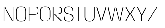 Macrosoma Grotesque Semi Condensed Thin Font UPPERCASE