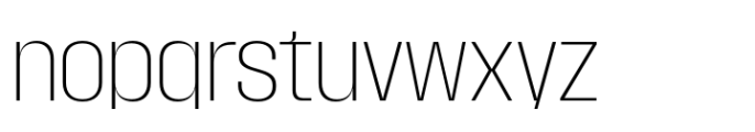 Macrosoma Grotesque Semi Condensed Thin Font LOWERCASE