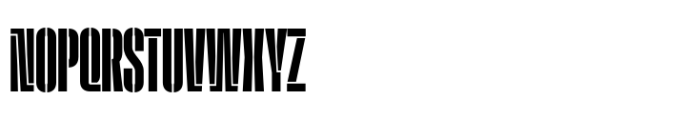 Macrosoma Grotesque Stencil Compressed Bold Font UPPERCASE