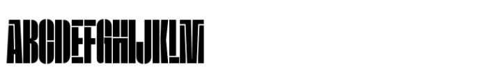 Macrosoma Grotesque Stencil Compressed Extrabold Font UPPERCASE