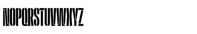 Macrosoma Grotesque Stencil Compressed Semibold Font UPPERCASE