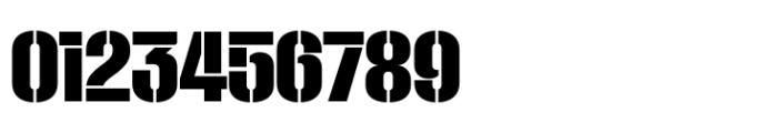 Macrosoma Grotesque Stencil Condensed Bold Font OTHER CHARS