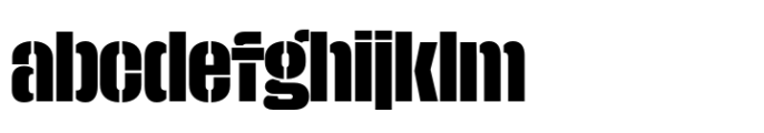 Macrosoma Grotesque Stencil Condensed Bold FONT