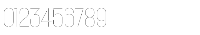 Macrosoma Grotesque Stencil Condensed Hairline Font OTHER CHARS