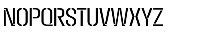 Macrosoma Grotesque Stencil Condensed Light Font UPPERCASE