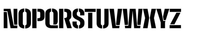 Macrosoma Grotesque Stencil Condensed Semibold Font UPPERCASE