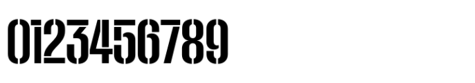 Macrosoma Grotesque Stencil Extra Condensed Medium Font OTHER CHARS