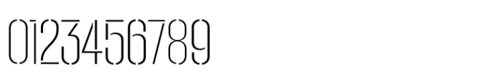 Macrosoma Grotesque Stencil Extra Condensed Thin Font OTHER CHARS