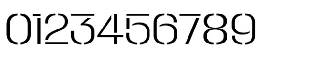 Macrosoma Grotesque Stencil Narrow Extralight Font OTHER CHARS