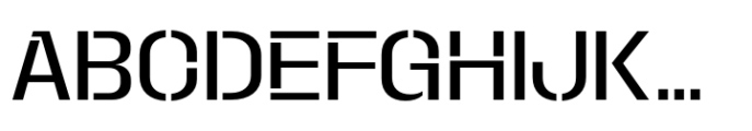 Macrosoma Grotesque Stencil Narrow Light Font UPPERCASE