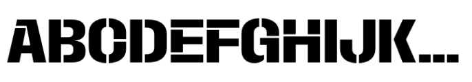 Macrosoma Grotesque Stencil Narrow Semibold Font UPPERCASE