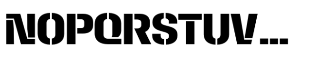 Macrosoma Grotesque Stencil Narrow Semibold Font UPPERCASE