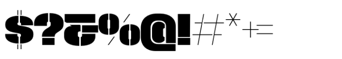 Macrosoma Grotesque Stencil Normal Extrabold Font OTHER CHARS
