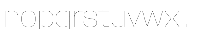 Macrosoma Grotesque Stencil Normal Hairline Font LOWERCASE