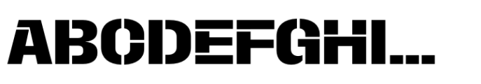 Macrosoma Grotesque Stencil Normal Semibold Font UPPERCASE