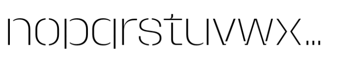 Macrosoma Grotesque Stencil Normal Thin Font LOWERCASE