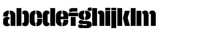 Macrosoma Grotesque Stencil Semi Condensed Bold FONT