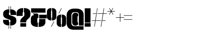Macrosoma Grotesque Stencil Semi Condensed Extrabold Font OTHER CHARS