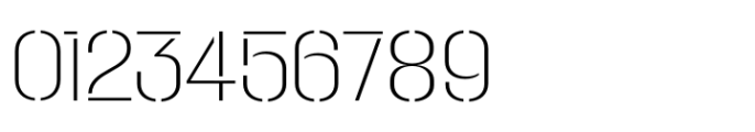 Macrosoma Grotesque Stencil Semi Condensed Thin Font OTHER CHARS