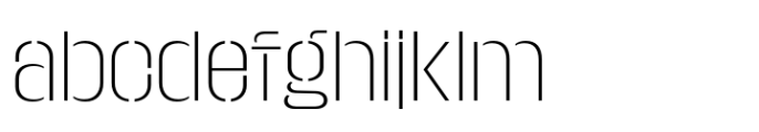 Macrosoma Grotesque Stencil Semi Condensed Thin FONT
