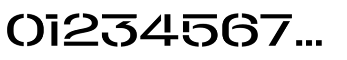 Macrosoma Grotesque Stencil Wide Light Font OTHER CHARS