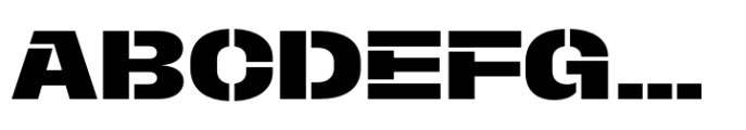 Macrosoma Grotesque Stencil Wide Semibold Font